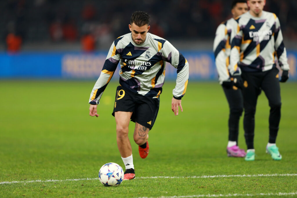 BERLIN, GERMANY - DECEMBER 12: Daniel Ceballos Fernandez warms up during the UEFA Champions League match between 1. FC Union Berlin and Real Madrid CF at Olympiastadion on December 12, 2023 in Berlin, Germany.